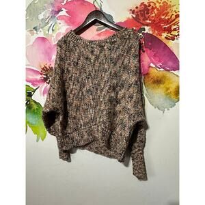 Coco Jaimeson Sweater Women Size L Pointelle Fall Colored Cozy Comfy Soft